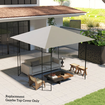 Outsunny 3 x 3(m) Gazebo Canopy Replacement, for 01-0867 - Light Grey 
