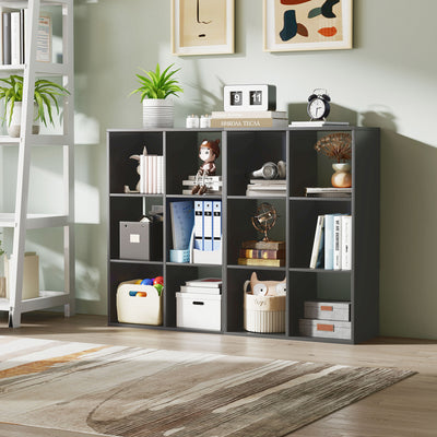HOMCOM 6-Cube Bookshelf - Black 