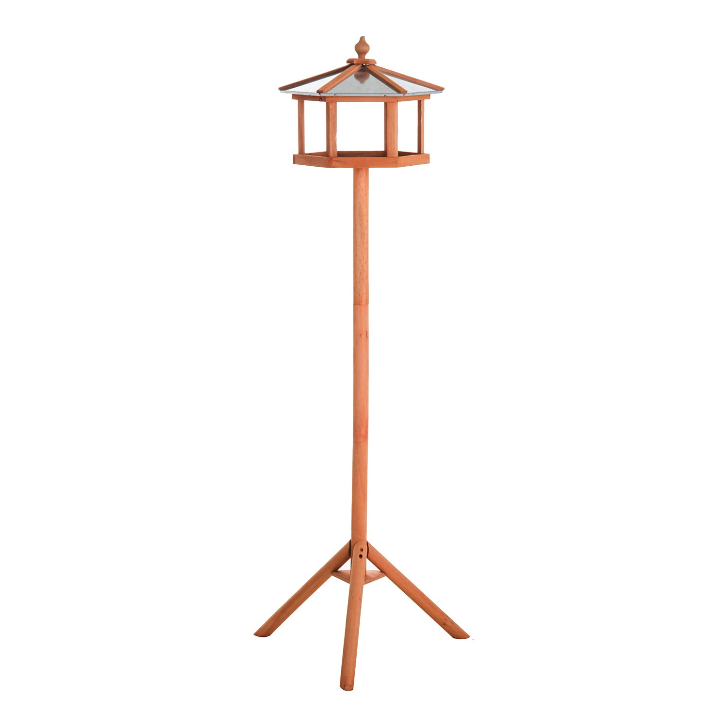 PawHut Wooden Bird Table for the garden Feeding Station, 153Hcm 