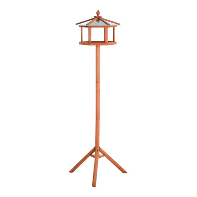 PawHut Wooden Bird Table for the garden Feeding Station, 153Hcm 