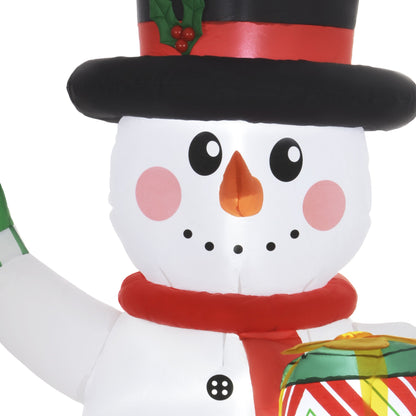 Outsunny 6ft Inflatable Christmas Snowman, with Accessories 