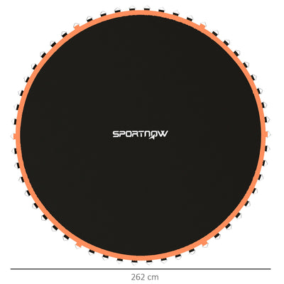 SPORTNOW Trampoline Replacement Mat with Spring Pull Tool, 54 V-Hooks, for 10ft Trampoline using 14cm Springs, Orange 