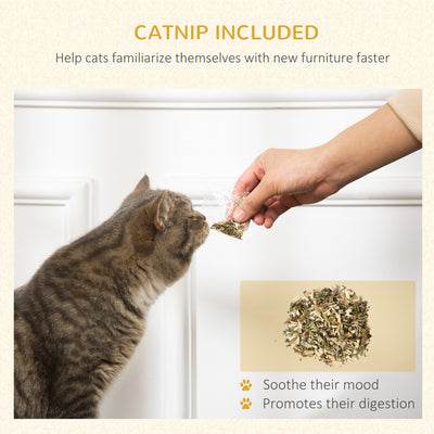 PawHut Cat Scratching Board Cardboard Cat Scratchers Lounger, 60 x 29 x 26.5cm 