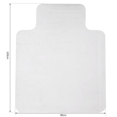 HOMCOM Office Carpet Protector Chair Mat Clear Spike Non Slip Studs Frosted Lipped 