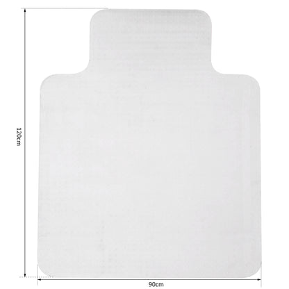 HOMCOM Office Carpet Protector Chair Mat Clear Spike Non Slip Studs Frosted Lipped 