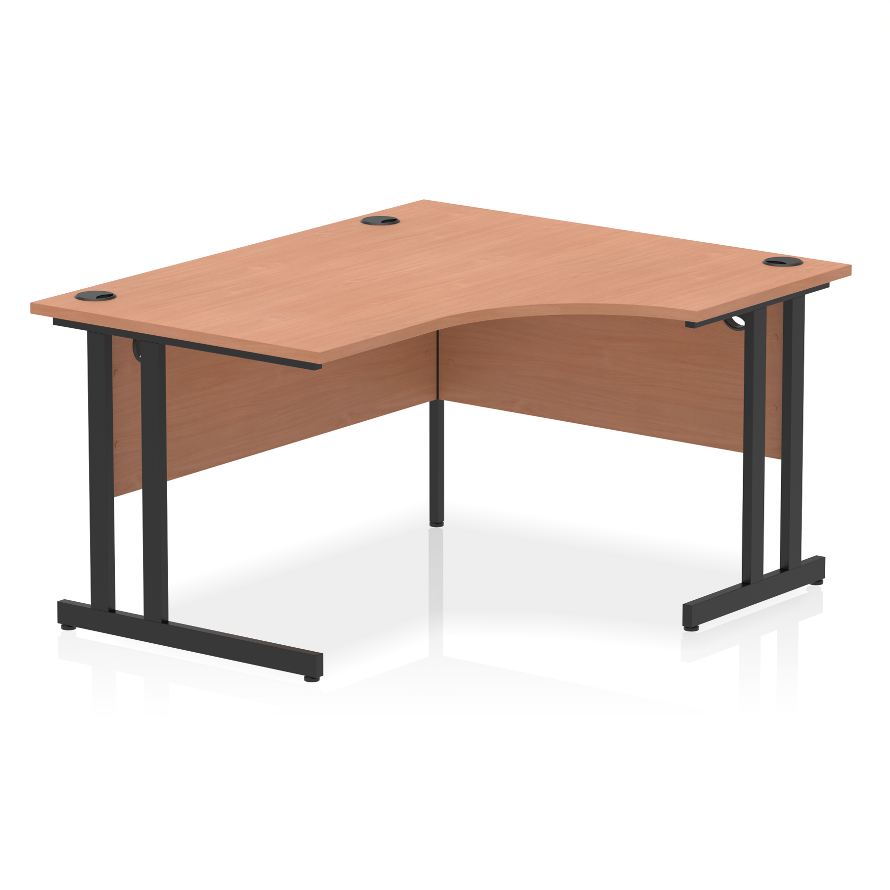 Impulse 1400mm Right Crescent Desk Cantilever Leg