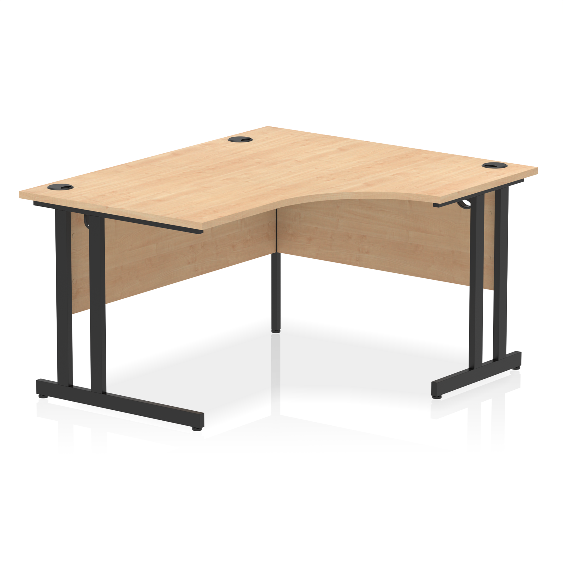 Impulse 1400mm Right Crescent Desk Cantilever Leg