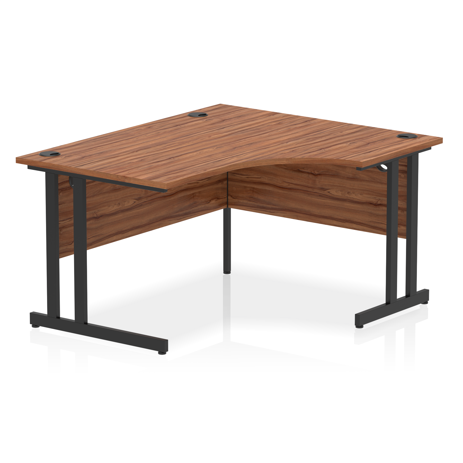 Impulse 1400mm Right Crescent Desk Cantilever Leg