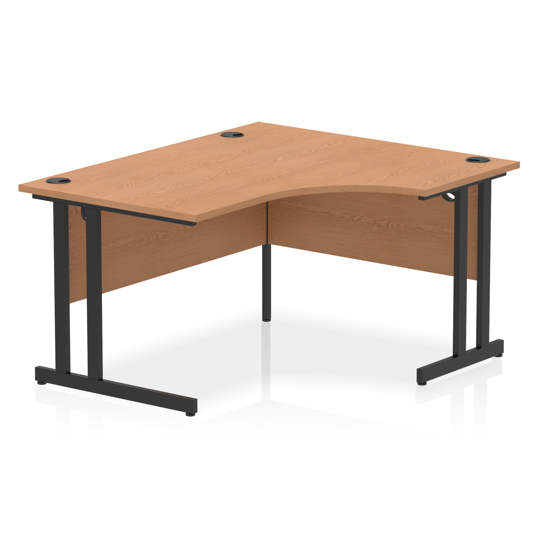 Impulse 1400mm Right Crescent Desk Cantilever Leg