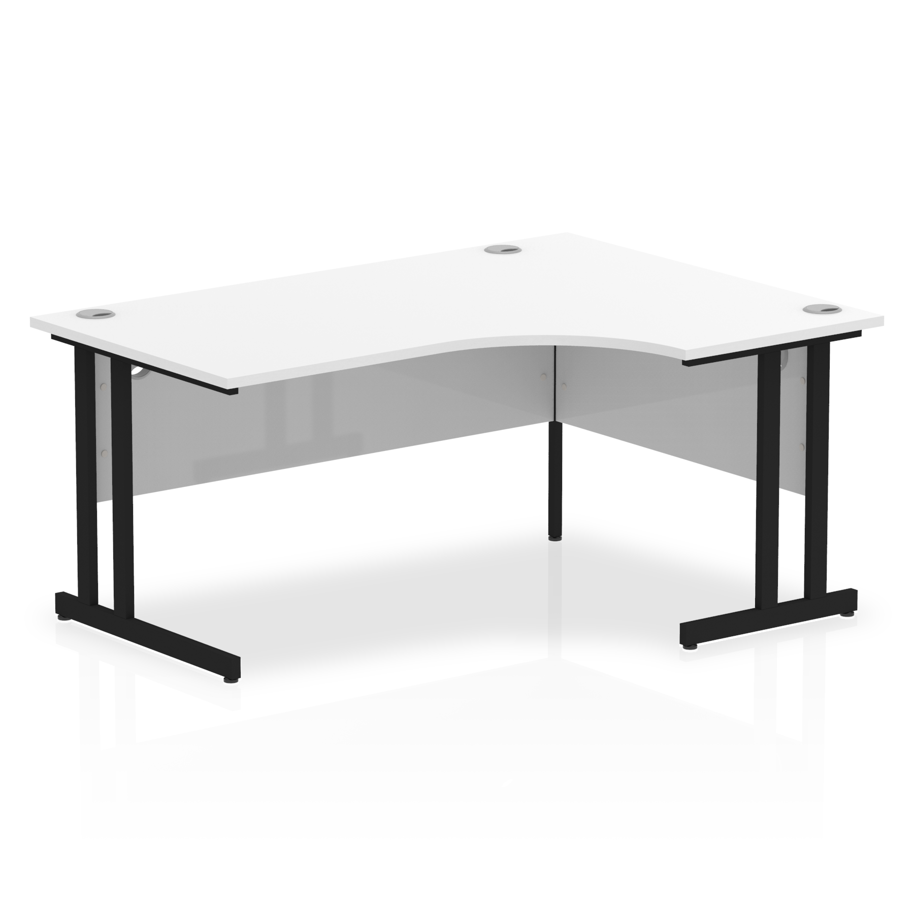 Impulse 1600mm Right Crescent Desk Cantilever Leg