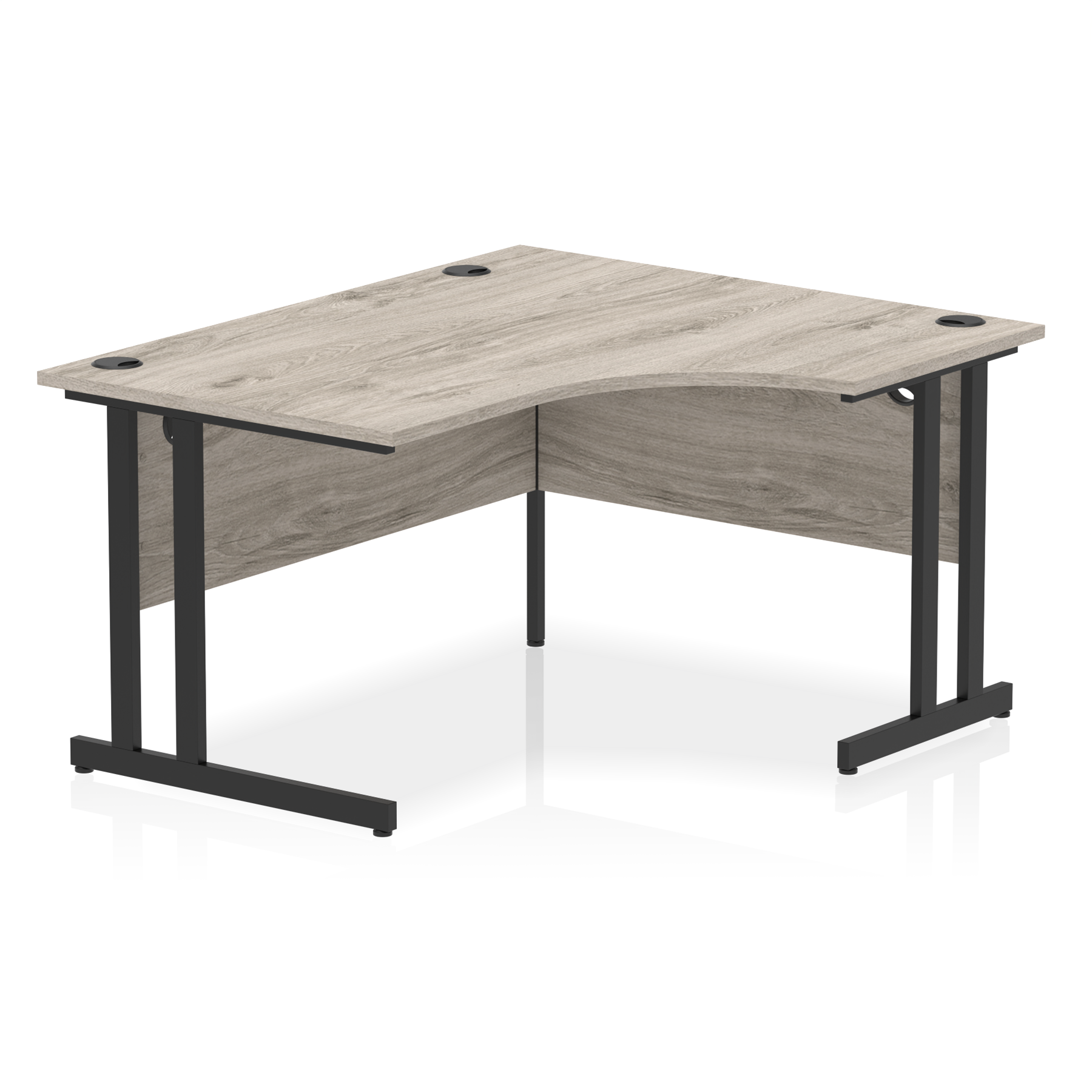 Impulse 1400mm Right Crescent Desk Cantilever Leg