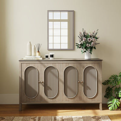 HOMCOM Wall Bathroom Mirror, 40 x 60 cm Wall-Mounted Mirror for Living Room, Bedroom, Hallway, Grey 