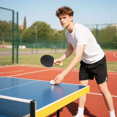 SPORTNOW Portable Table Tennis Set with Four Rackets, Eight Balls, Storage Case 