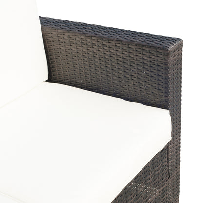 Outsunny Two-Seater Rattan Sofa - Brown 