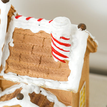 HOMCOM Gingerbread House Light & Music Christmas Decoration 