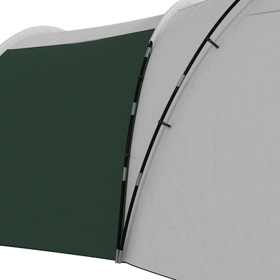 Outsunny 6-9 Man Tent with Bedrooms and Living Room, Accessories Included, Green 