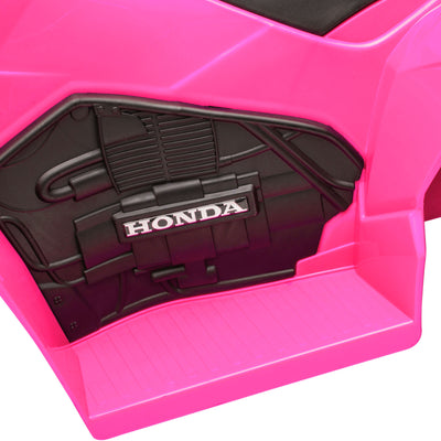 AIYAPLAY Honda Licensed Kids Electric Quad Bike, 6V ATV Ride On for Ages 1.5-3 Years, Pink 