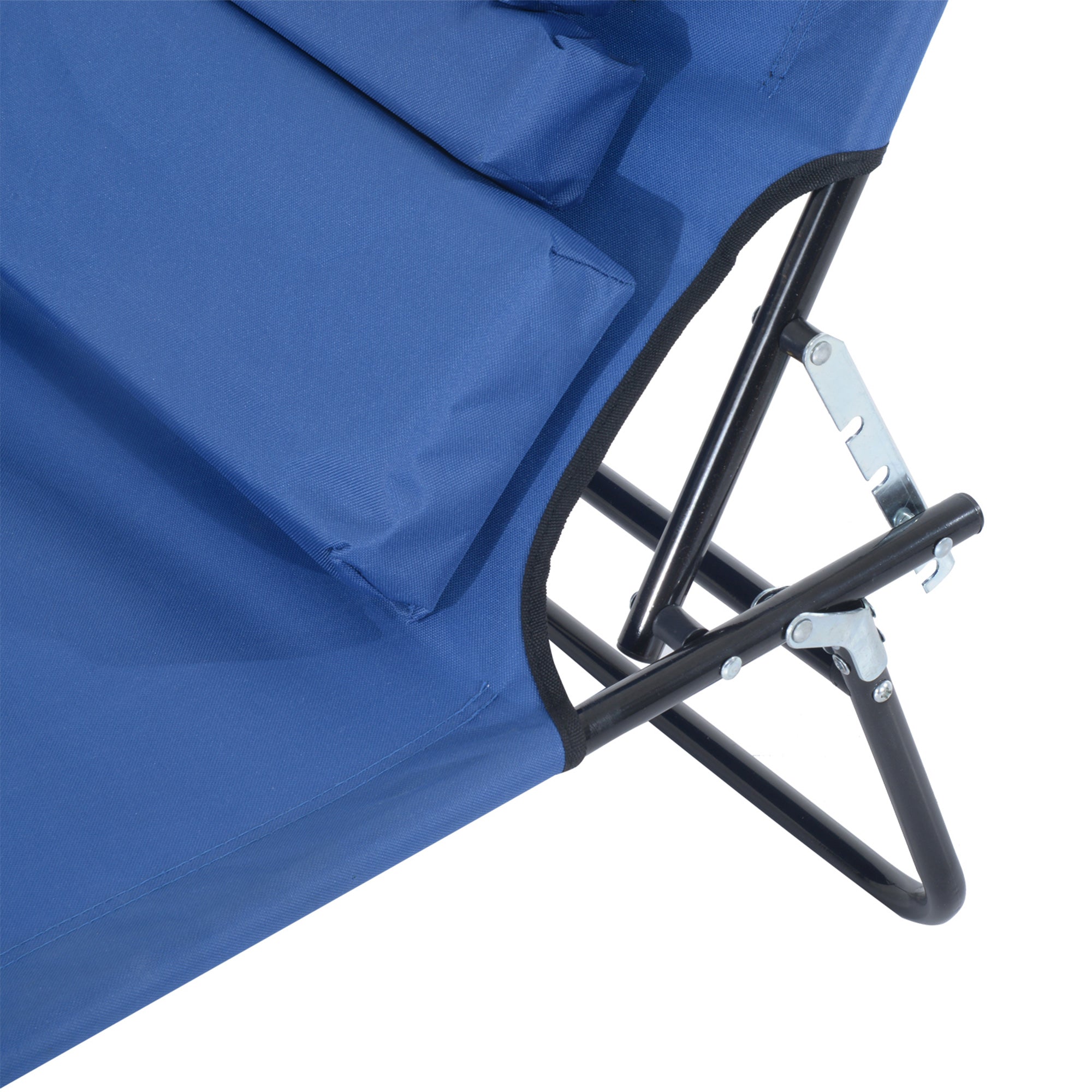 Outsunny Reading Hole Sun Lounger - Blue 