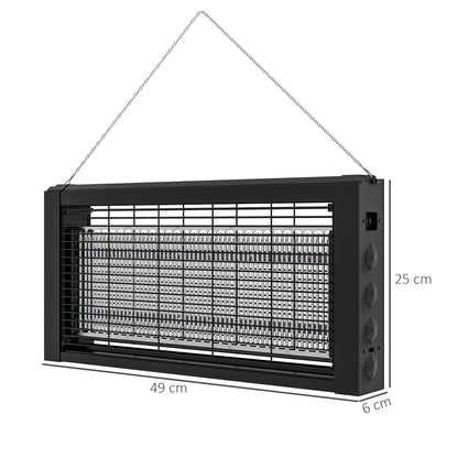 HOMCOM 8watt Indoor LED Electric Bug Zapper, with Hanging Chain