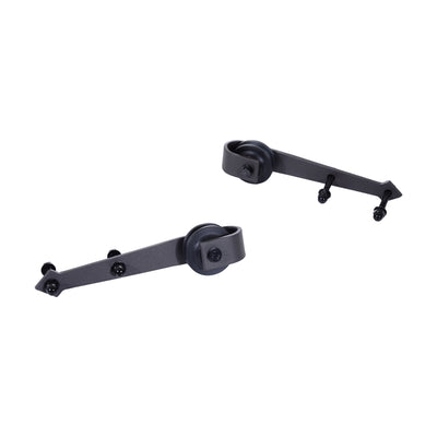 HOMCOM 6.6FT Carbon Steel Sliding Door Kits Barn Hardware Closet Set Antique Style Track System For Single Wooden Door 