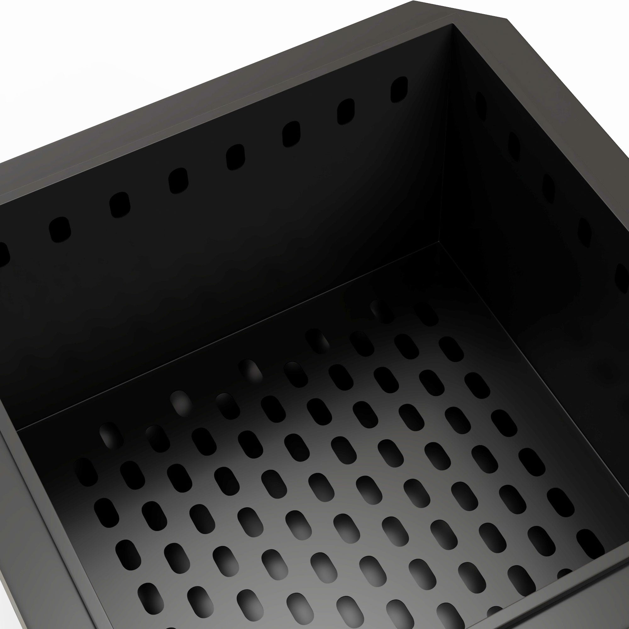 Outsunny Smokeless Fire Pit, 48 cm Portable Wood Burning Firepit, Square Metal Bonfire Stove with Poker, Black 