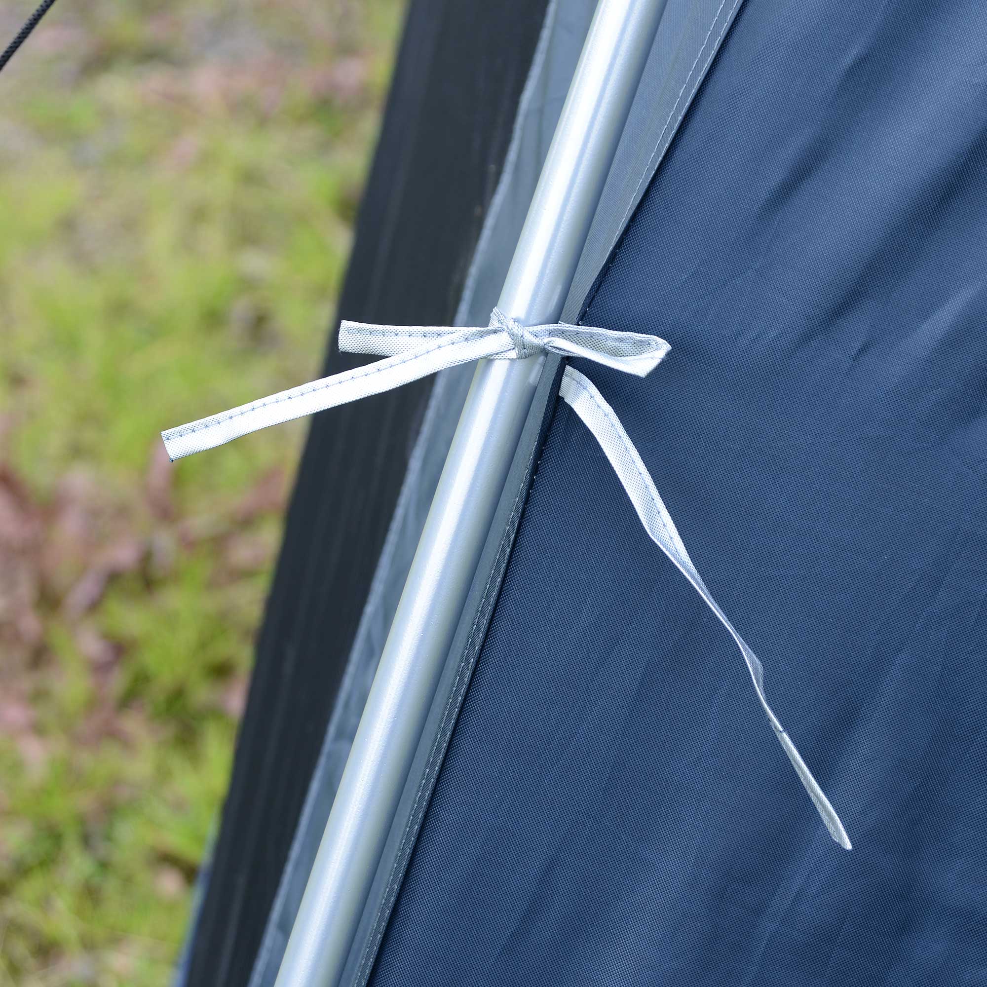 Outsunny 5-8 Persons Pop Up Tent Camping Gazebo Garden Tent-Dark Blue/Green 