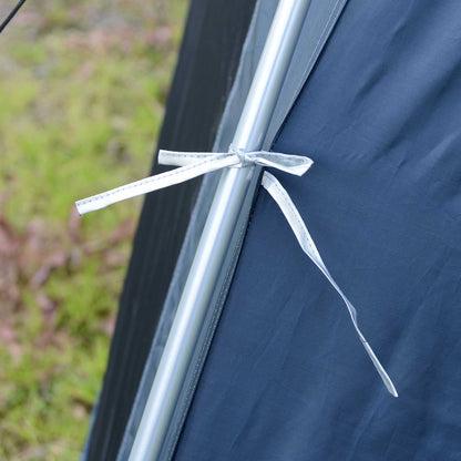 Outsunny 5-8 Persons Pop Up Tent Camping Gazebo Garden Tent-Dark Blue/Green 