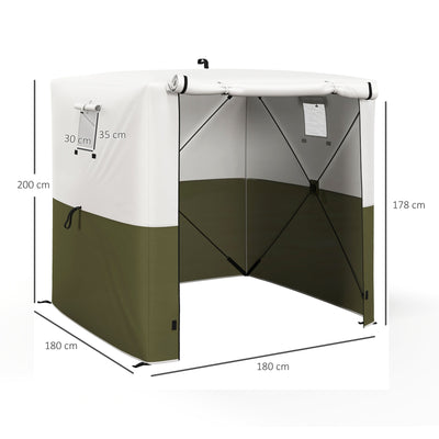 Outsunny 2 x 2m Pop-Up Gazebo, with Accessories - Green 