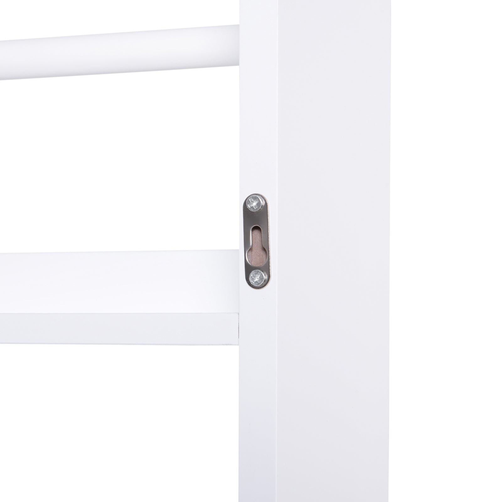 HOMCOM Wood Wall/Standing Magazine Holders Book Rack Shelf 4 Tiers Space Saving Design Water Resist Home Office Decoration 