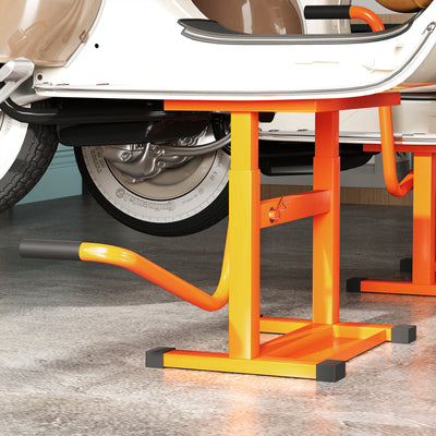 DURHAND Steel Motorbike Jack Lift, 27.5 / 39.5 H cm - Orange 