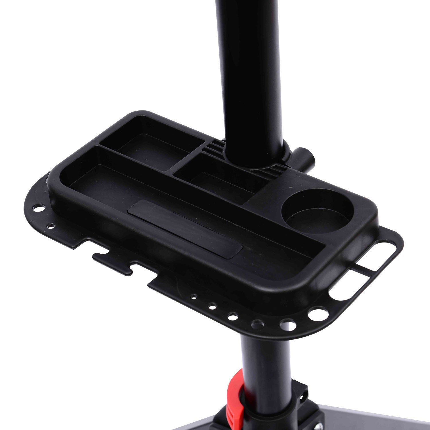 HOMCOM Folding Bike Repair Stand Bicycle Bike Stand For Maintenance Display Cycle Rack with Tool Tray, Height Adjustable 