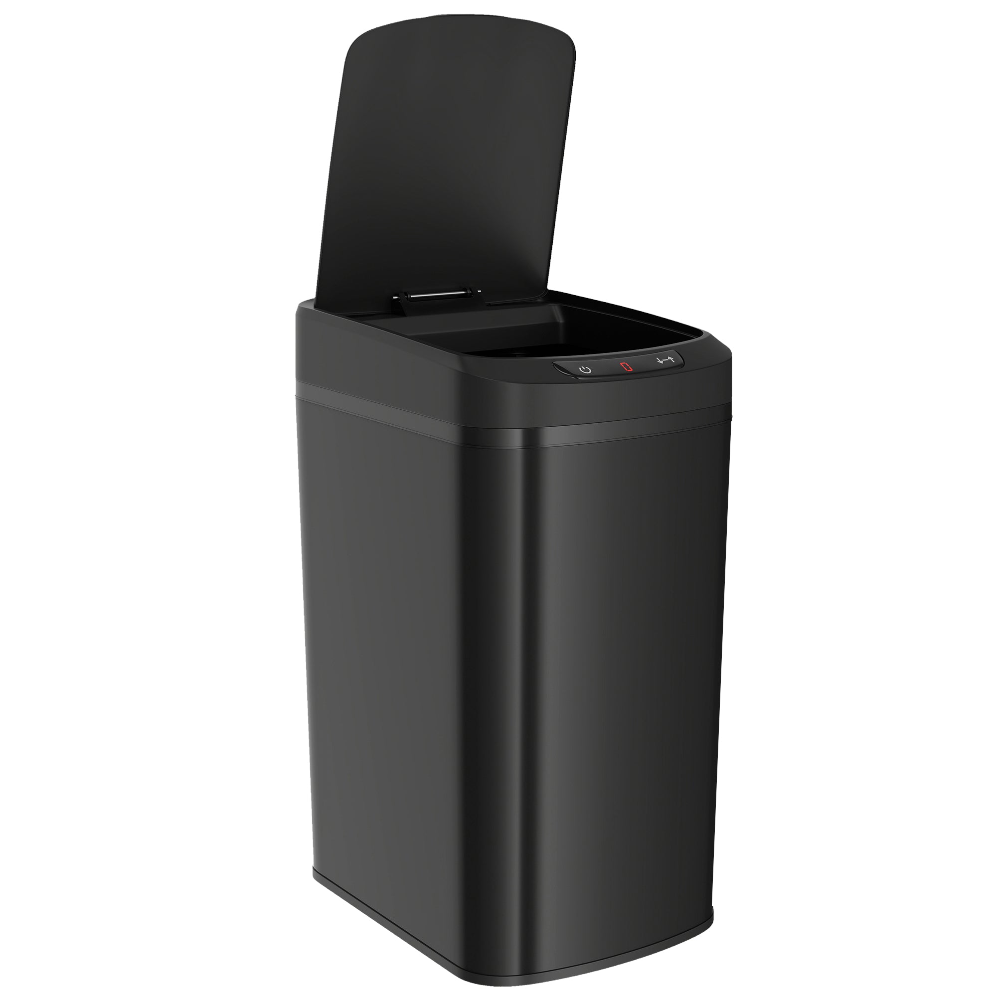 HOMCOM 12L Sensor Bin, Automatic Touchless Motion Sensor Kitchen Bin with Fingerprint Resistant Stainless Steel, Black 