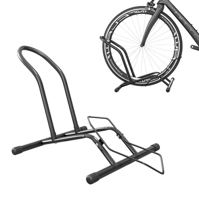 SPORTNOW Portable Bike Floor Stand, Freestanding Bike Rack for 16"-29" Kid's/Mountain/Road Bikes Home Garages Use 