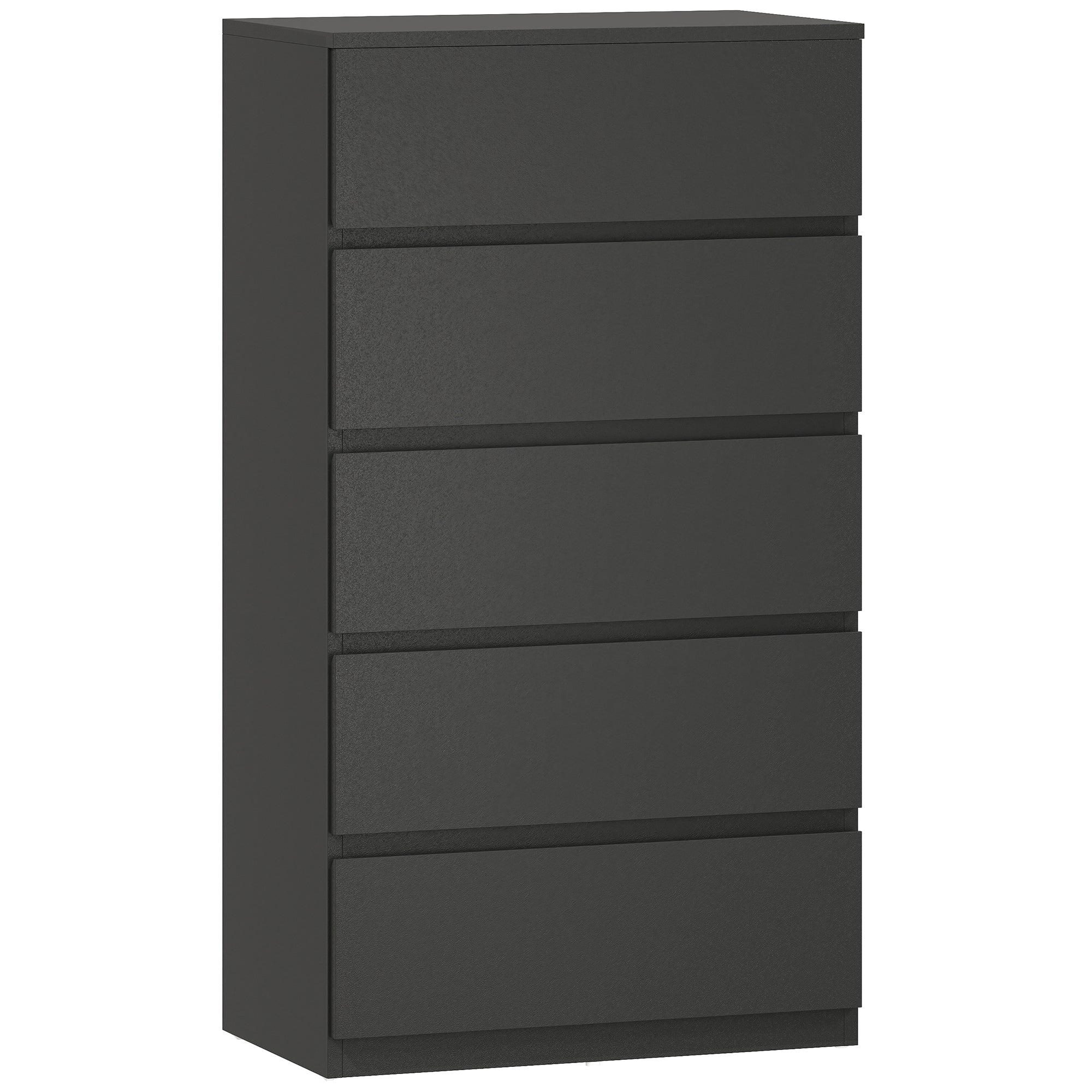 HOMCOM Chest of Drawers, 5-Drawer Storage Cabinets, Modern Dresser, Storage Drawer Unit for Bedroom 