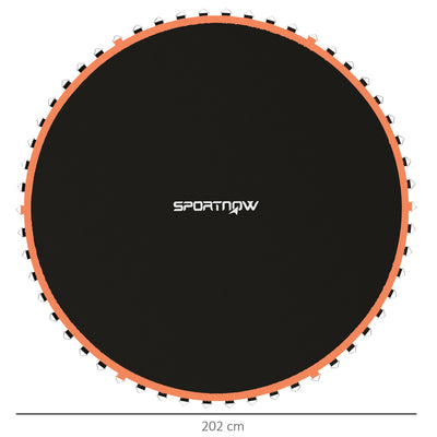 SPORTNOW Trampoline Replacement Mat with Spring Pull Tool, 42 V-Hooks, for 8ft Trampoline using 14cm Springs, Orange 