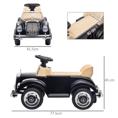 AIYAPLAY Foot to Floor Ride on Sliding Car Mercedes-Benz 300S Licensed for 18-48 months 