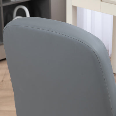 HOMCOM Swivel Executive Office Chair PU Leather Computer Desk Chair Office Furniture Gaming Seater - Grey 
