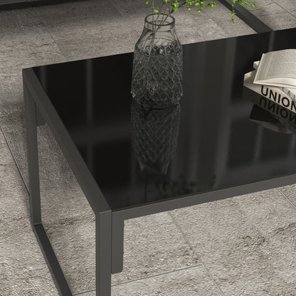 Outsunny Four-Piece Relaxed Back Garden Dining Set - Black/Grey 