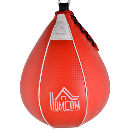 HOMCOM Wall-mounted Punching Ball Height Adjustable Hanging Speedball Platform Set Frame Stand Boxing Sports 