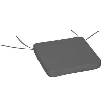 Outsunny Set of 6 Pcs Chair Cushion, 42Lx42Wx5T cm-Grey 