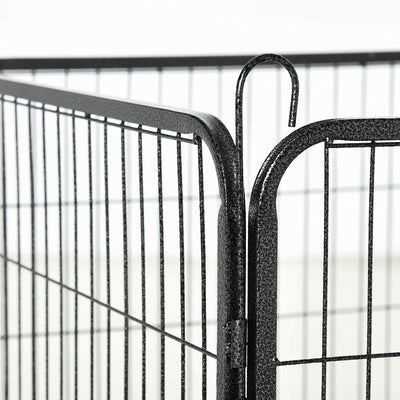 PawHut 12 Panels Heavy Duty Puppy Playpen, for Small Dogs, Indoor and Outdoor Use - Silver 