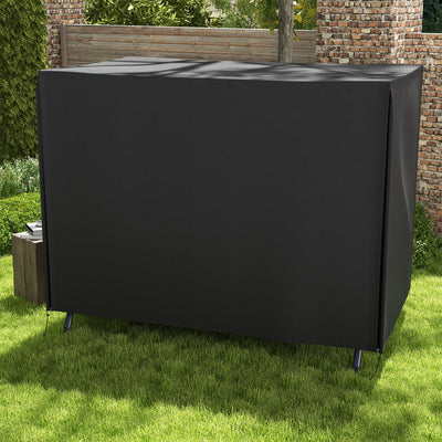 Outsunny 205 x 124cm Three-Seater Swing Chair Protective Cover Black 