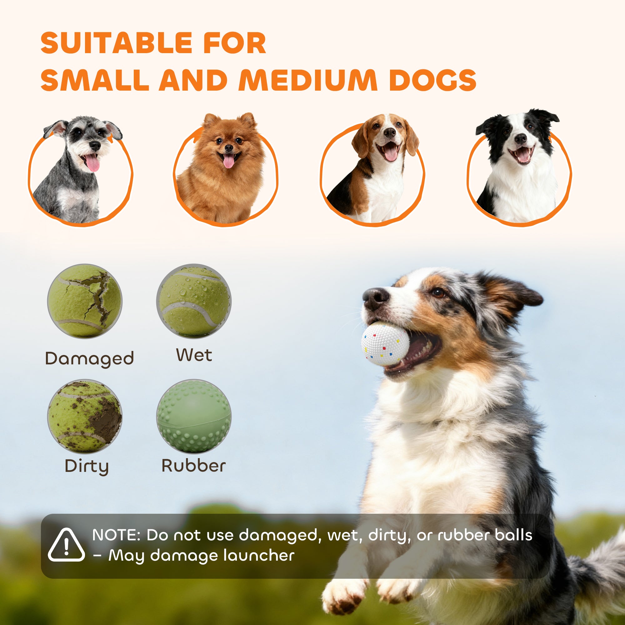PawHut Automatic Dog Ball Launcher with 5 ETPU Tennis Balls 2.3", 3 Distance Settings 20/33/46ft, Green 