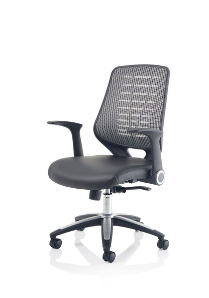 Relay Medium Mesh Back Task Operator Office Chair with Arms