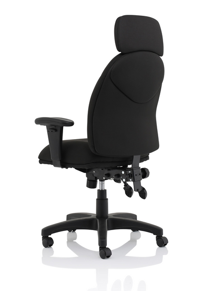 Jet High Back Black Fabric Task Operator Office Chair