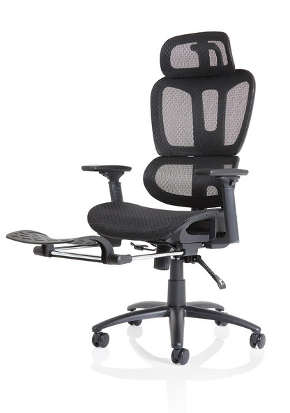 Horizon Executive Mesh Chair With Height Adjustable Arms and Footrest