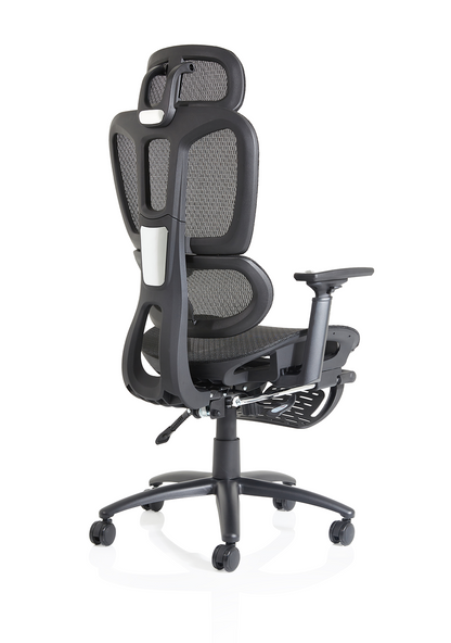 Horizon Executive Mesh Chair With Height Adjustable Arms and Footrest