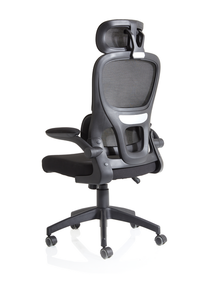 Iris Task Operator Mesh Back Fabric Seat With Headrest