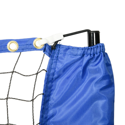 SPORTNOW 4m Badminton Net, Height Adjustable Outdoor Sports Net, with Carry Bag, for Tennis, Pickleball, Volleyball, Blue 