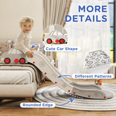 AIYAPLAY Kids Slide for Bed, Sofa, with Extended Length, Easy to assemble and Store, Grey 